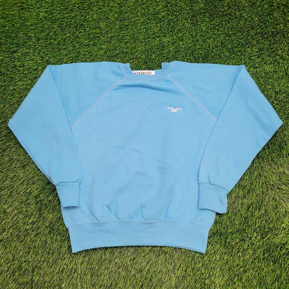 Vintage 80s Wrangler Raglan Sweatshirt Womens M/L 19x19 Boxy - Picture 1 of 11
